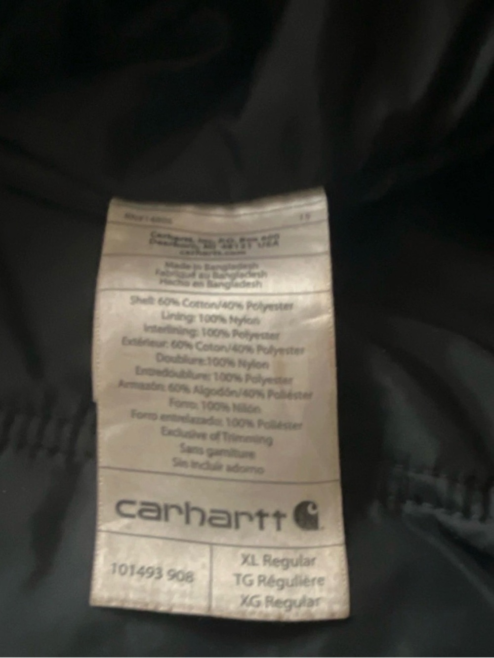 Carhartt Brown Hooded Heavyweight Work Bomber Jacket Men’s XL Log Creek TimberCo - Picture 3 of 13